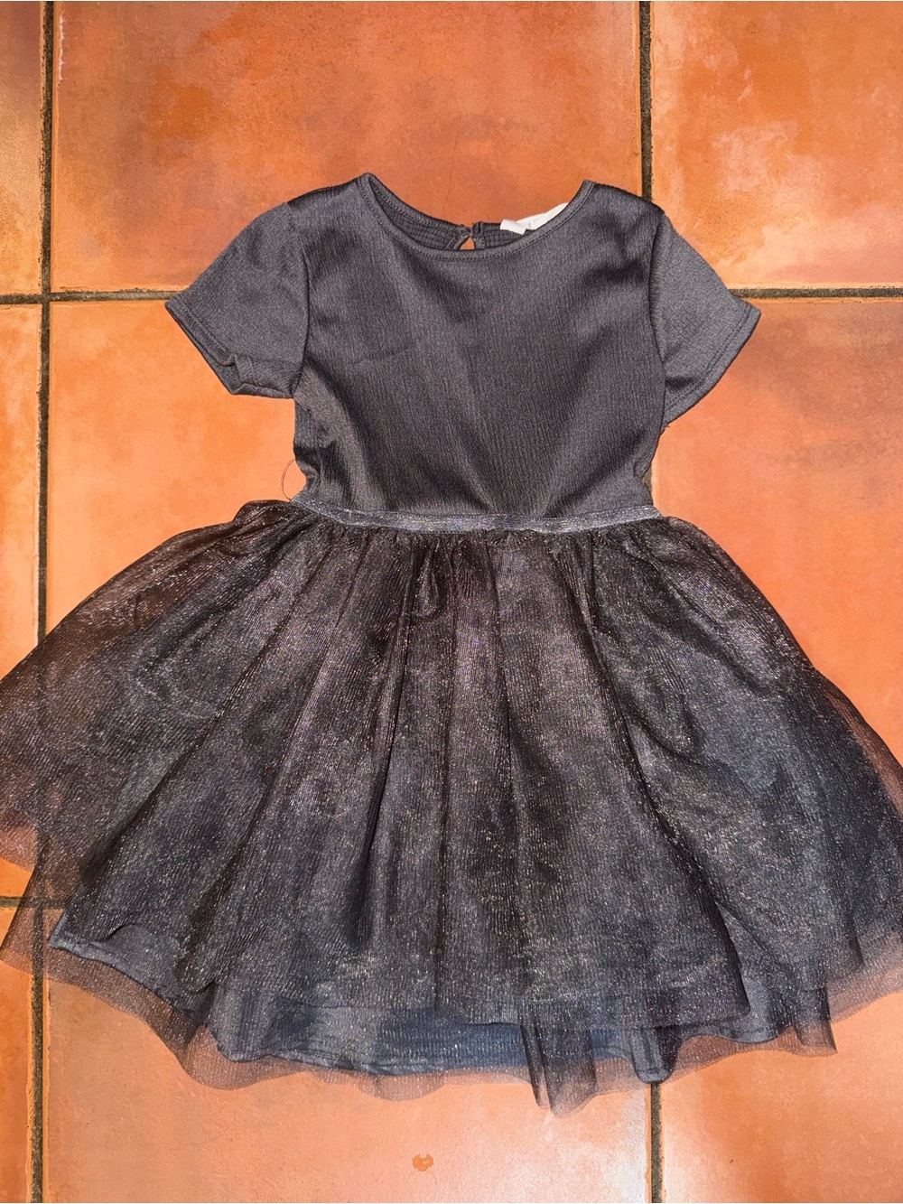 H&M Black Sparkle Tulle Party Dress